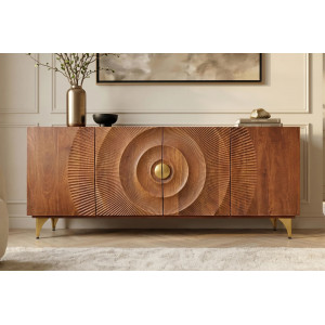 GOLDEN SUNSET komód -177cm - barna INVICTA