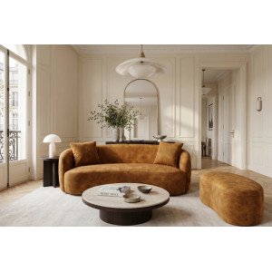 ELEMENTAL design kanapé - 180cm - mustár