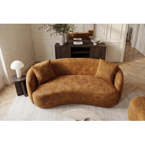 ELEMENTAL design kanapé - 180cm - mustár