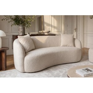 ELEMENTAL design boucle kanapé - 180cm - beige INVICTA