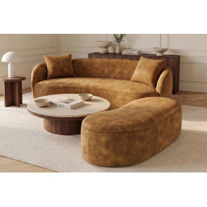 ELEMENTAL design puff/tároló - 120cm - mustár