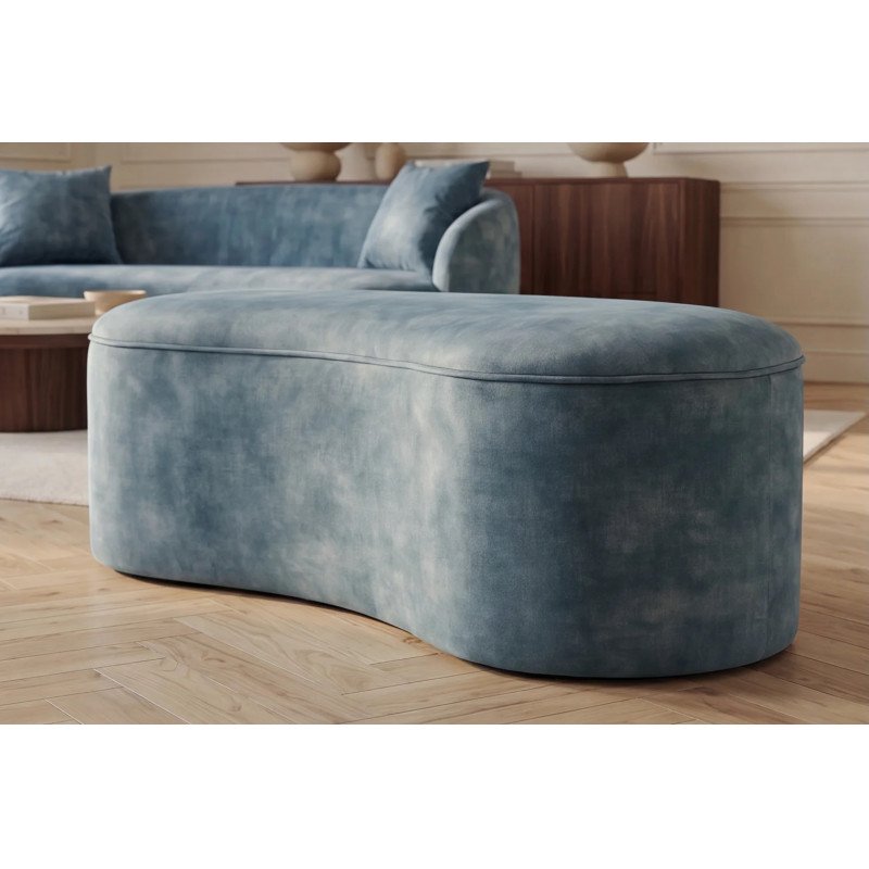 ELEMENTAL design puff/tároló - 120cm - türkiz