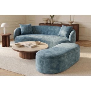 ELEMENTAL design puff/tároló - 120cm - türkiz