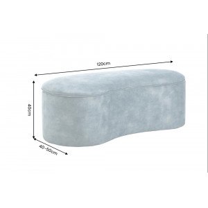 ELEMENTAL design puff/tároló - 120cm - türkiz