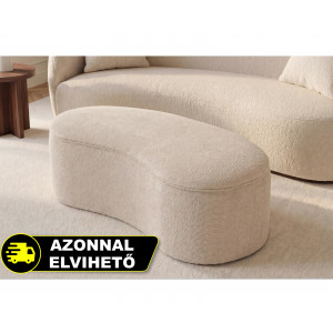 ELEMENTAL design boucle puff/tároló - 120cm - beige INVICTA