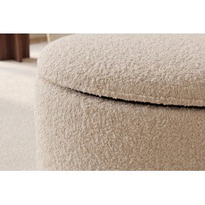 ELEMENTAL design boucle puff/tároló - 120cm - beige