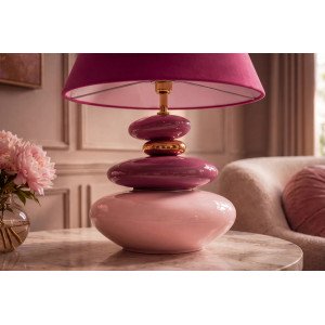 STONES OF ECSTASY modern asztali lámpa -60cm - pink
