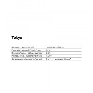 TOKYO prémium bioetanol kandalló