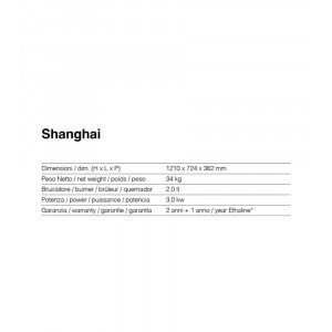 SHANGHAI design bioetanol kandalló
