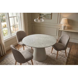 VOGUE modern kerek étkezőasztal - 120cm - szürke Étkezőasztalok
