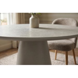 VOGUE modern kerek étkezőasztal - 120cm - szürke