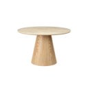 UNEO modern kerek étkezőasztal - 120cm - travertin