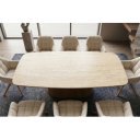 UNIQUE OAK design kerámia étkezőasztal - 200cm - travertin