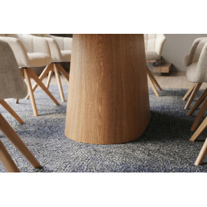UNIQUE OAK design kerámia étkezőasztal - 200cm - travertin