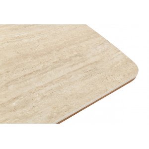 UNIQUE OAK design kerámia étkezőasztal - 200cm - travertin