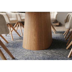 UNIQUE OAK design kerámia étkezőasztal - 200cm - travertin
