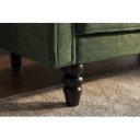 MAISON BELLE modern ágyazható kanapé - 220cm - zöld bársony