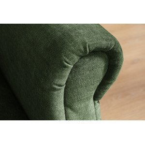 MAISON BELLE modern ágyazható kanapé - 220cm - zöld bársony
