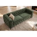 MAGNOLIA design kanapé - sötétzöld bársony