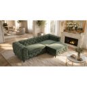 MAGNOLIA design kanapé - sötétzöld bársony