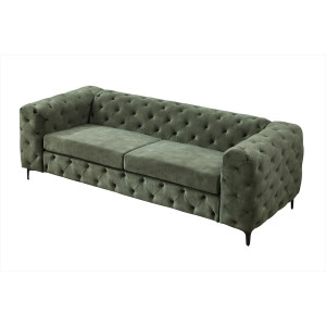 MAGNOLIA design kanapé - sötétzöld bársony