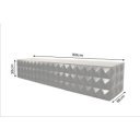 VULCANO design mangófa fali TV-szekrény - 160cm - fekete