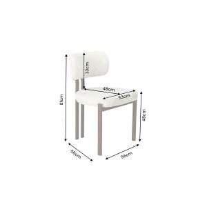 BELLANO modern szék - beige