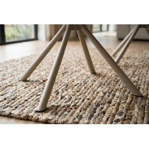 UNIQUE exkluzív forgatható szék - beige/pezsgő
