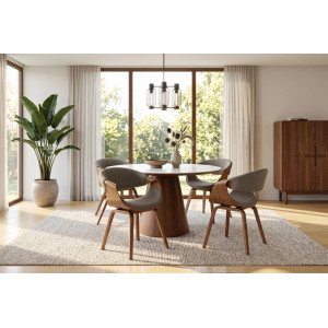 ORGANIC design szék - szürke/kőris