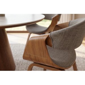 ORGANIC design szék - szürke/kőris