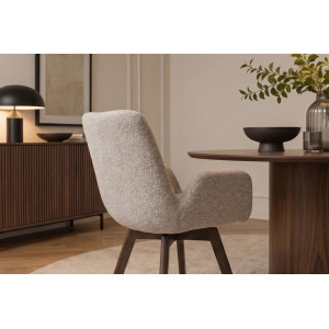 BALTIC modern forgatható szék - taupe boucle