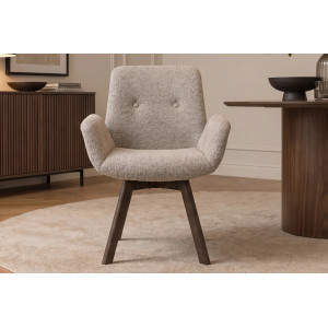 BALTIC modern forgatható szék - taupe boucle INVICTA