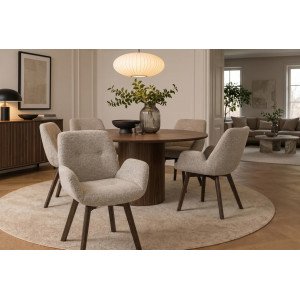 BALTIC modern forgatható szék - taupe boucle
