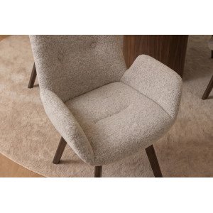BALTIC modern forgatható szék - taupe boucle