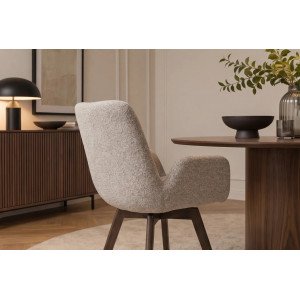 BALTIC modern forgatható szék - taupe boucle