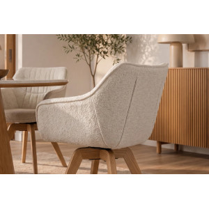MATCH design szék - beige boucle