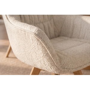 MATCH design szék - beige boucle