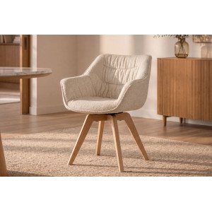 MATCH design szék - beige boucle INVICTA
