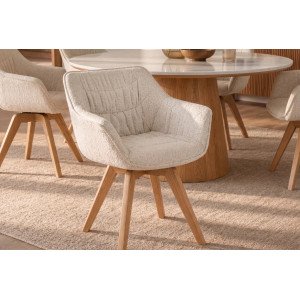 MATCH design szék - beige boucle