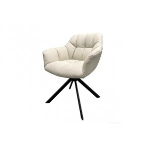 PAPILLON design forgatható szék - valódi bőr - beige