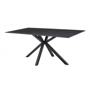 PHOENIX design kerámia étkezőasztal - 160/180cm -szürke