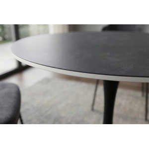 LYON design kerek étkezőasztal - 80cm - szürke