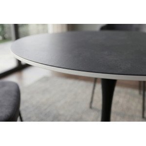 LYON design kerek étkezőasztal - 80cm - szürke