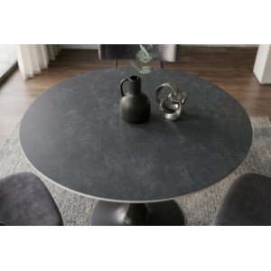 LYON design kerek étkezőasztal - 80cm - szürke