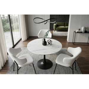 LYON design kerek étkezőasztal - 80cm - fehér Étkezőasztalok
