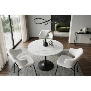 LYON design kerek étkezőasztal - 80cm - fehér Étkezőasztalok