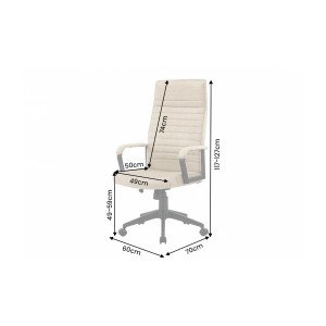LAZIO modern forgószék - beige