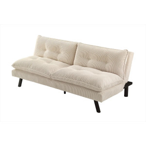 HOMELY modern kanapéágy - 190cm - beige kordbársony