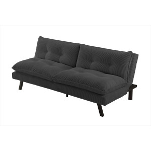 HOMELY modern kanapéágy - 190cm - szürke kordbársony