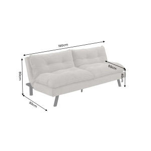 HOMELY modern kanapéágy - 190cm - beige